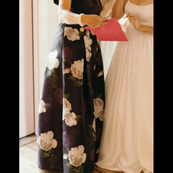 Beautiful Oak Hall Twilight Blooms Dress Sz. 12 - Picture 7 of 10